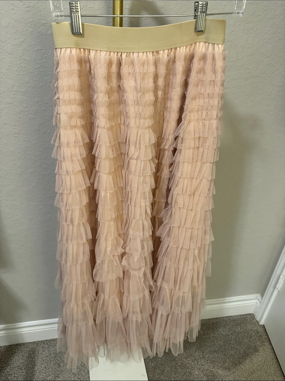 Blush Tiered Tulle Maxi Skirt - Women's Skirt